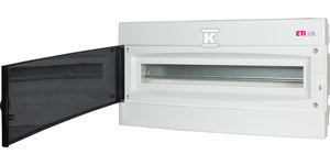 Obudowa podtynkowa 1 rząd 24 mod. drzwi transparentne ECM 1x24PT-s