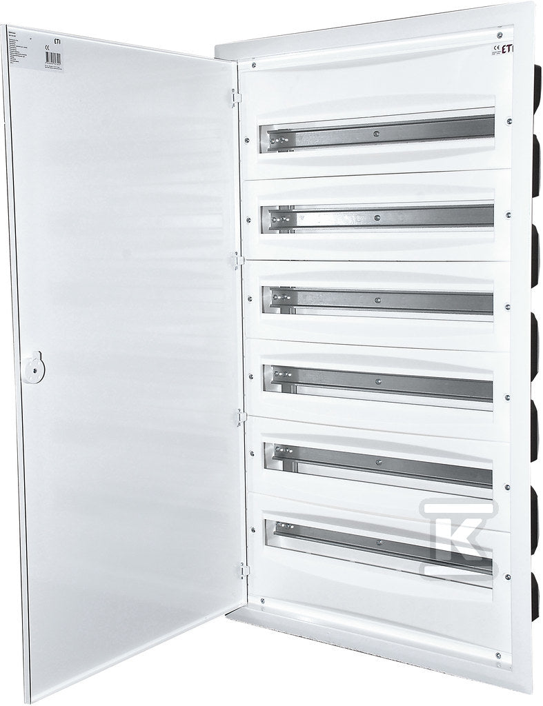 Rozdzielnica podtynkowa, drzwi metalowe, IP40, ERP24-6
