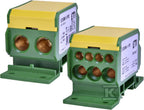 Blok rozdzielczy 160A (2x4-50mm2/3x2,5-25mm2+4x2,5-16mm2) żółto-zielony EDBM-1/PE