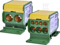 Blok rozdzielczy 192A (2x4-70mm2/3x2,5-25mm2+4x2,5-16mm2) żółto-zielona EDBM-7/PE