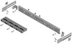Wspornik z nośnikiem BBS 3-bieg. szerokość 2 (500), do szyn o rozstawie 60mm, montaż szyn w pionie na WP-A/WP-T z płynną regulacją LG-B60-V2R P3