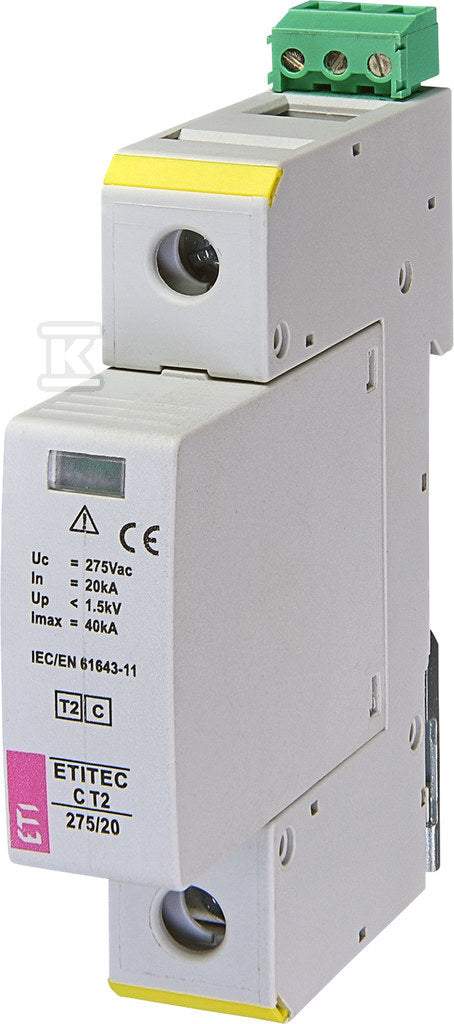 Ogranicznik przepięć T2 (C) ETITEC C T2 275/20 1+0 RC