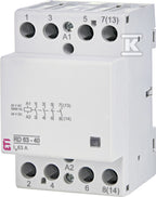 Stycznik modułowy 63A 4 styki zwierne (3 mod. 4 bieg.) RD 63-40-24V AC/DC