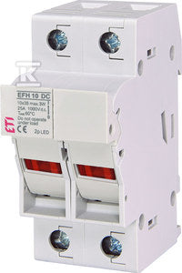 Podstawa bezpiecznikowa EFH 10 DC 2p LED