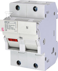 Rozłącznik bezpiecznikowy EFD 14 1p+N LED