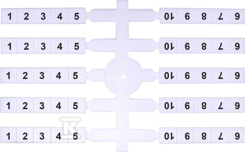 Oznacznik elastyczny (20 x 10 szt.) 1-10 (EO3)