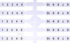 Oznacznik elastyczny (20 x 10 szt.) 1-10 (EO3)