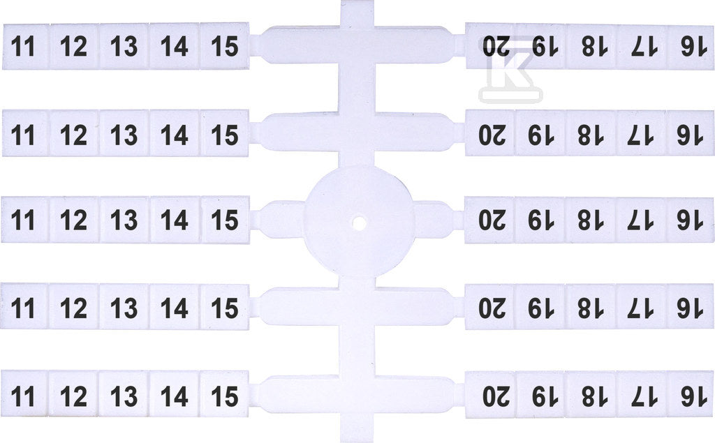 Oznacznik elastyczny (20 x 10 szt.) 11-20 (EO3)