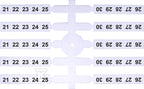 Oznacznik elastyczny (20 x 10 szt.) 21-30 (EO3)