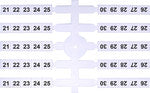 Oznacznik elastyczny (20 x 10 szt.) 11-20 (EO3)