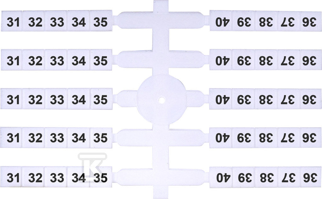 Oznacznik elastyczny (20 x 10 szt.) 31-40 (EO3)