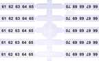 Oznacznik elastyczny (20 x 10 szt.) 61-70 (EO3)