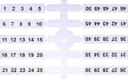 Oznacznik elastyczny (20 x 10 szt.) 1-10 (EO3)