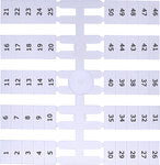 Oznacznik elastyczny (20 x 10 szt.) 1-10 (EO3)