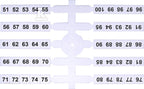 Oznacznik elastyczny (4 x 50 szt.) 51-100 (EO3)
