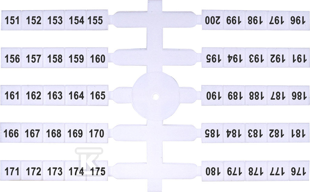 Oznacznik elastyczny (4 x 50 szt.) 151-200 (EO3)