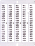 Oznacznik 101 do 150 (100 szt.) ES-NU0851101
