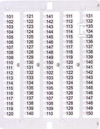 Oznacznik 101 do 150 (100 szt.) ES-NU0851101