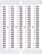 Oznacznik 351 do 400 (100 szt.) ES-NU0851351
