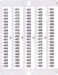 Oznacznik 451 do 500 (100 szt.) ES-NU0851451