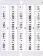 Oznacznik 21 do 30 (100 szt.) ES-NU0851530