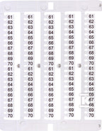 Oznacznik 61 do 70 (100 szt.) ES-NU0851570