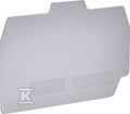 Płytka skrajna 4 mm2 do ESP-HMM.4, ESP-HTE.4 (szara) ESP-HMT.4/PT