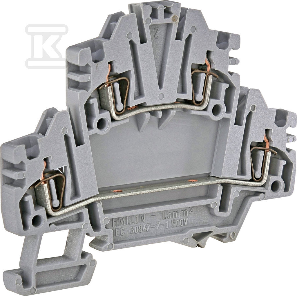 Złączka sprężynowa 2-poziomowa 1,5 mm2 (szara) ESP2-HMD.1