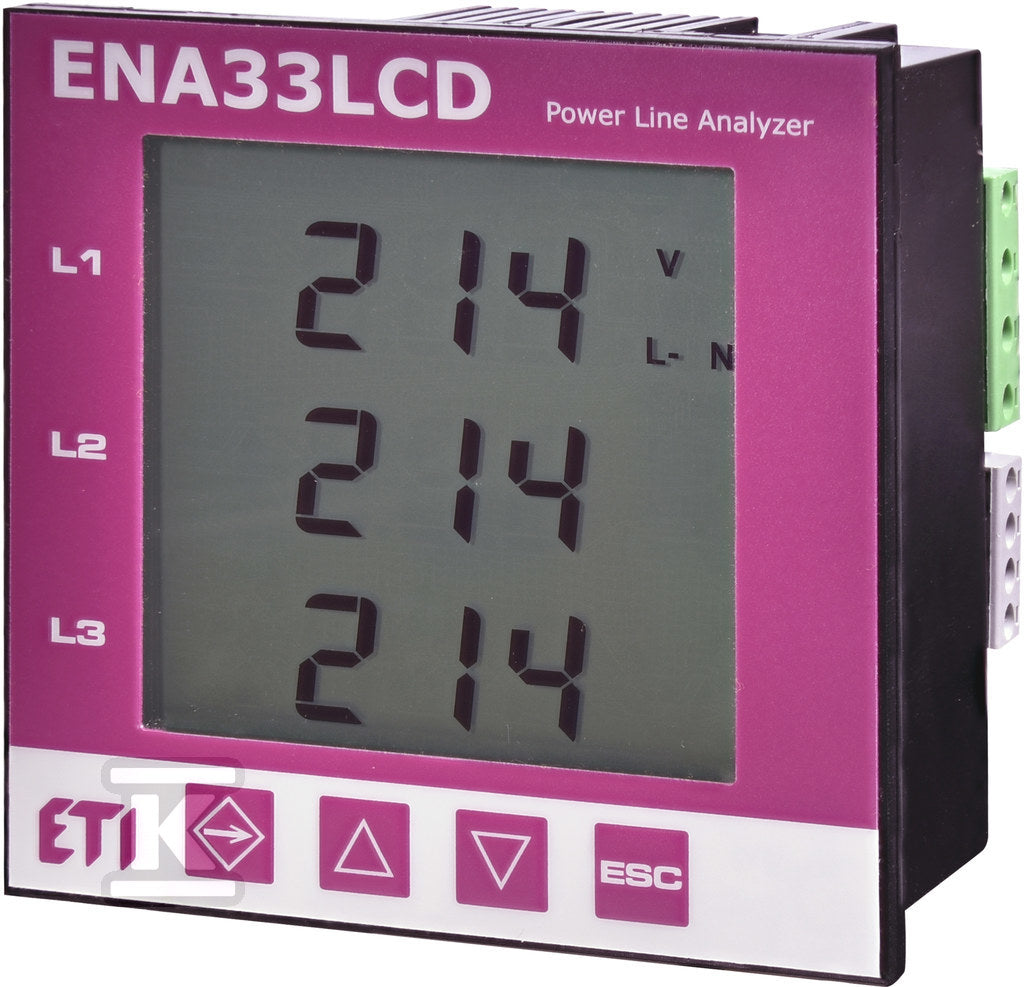 Analizator parametrów sieci 96x96 ENA33LCD