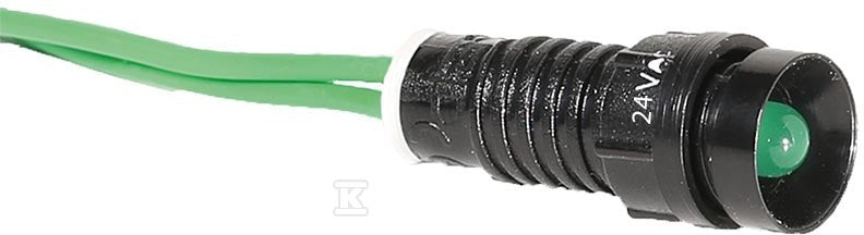 Lampka sygnalizacyjna LED D=5mm zielona 24V AC LS LED 5 G 24AC