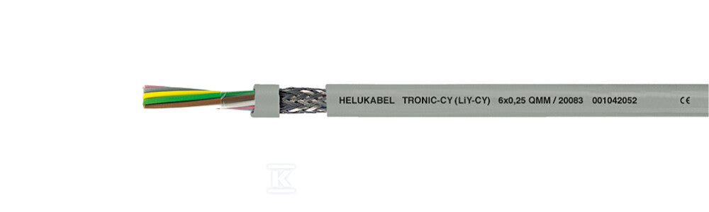 Kabel sterowniczy TRONIC-CY 8x0,5 500V żyły kolorowe, ekranowany metrowany