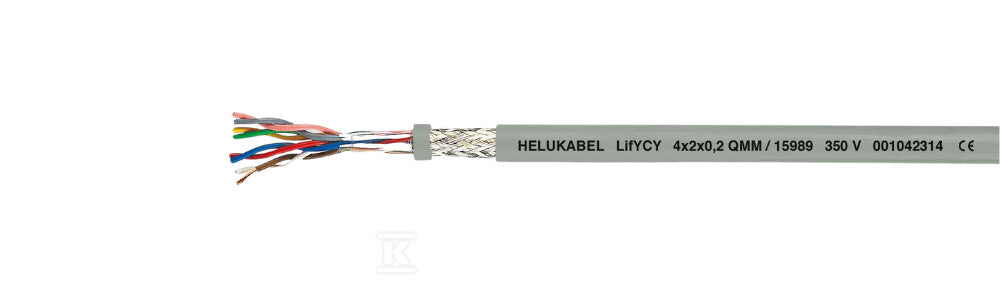 KABEL ELASTYCZNY 300/500V LIFYCY 3X2X0,2 QMM EKRANOWANY