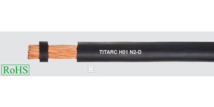 PRZEWÓD SPAWALNICZY 100V AC/150V DC TITARC H01N2-D 1X25 QMM ZE WZMOCNIONĄ OSŁONĄ
