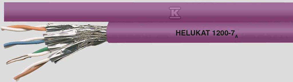 PRZEWÓD FRNC FIOLET S/FTP 2X(4X2XAWG 23/1)HELUKAT 1200