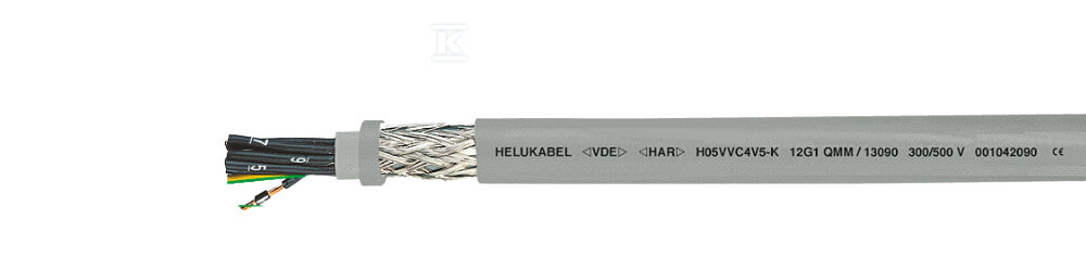 KABEL ELASTYCZNY 300/500V H05VVC4V5-K 4G1,5 QMM (NYSLYCYÖ-JZ) OLEJOODPORNY EKR