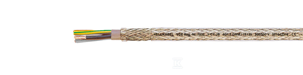 KABEL ELASTYCZNY 300/500V Y-CY-0B 2X0,75 QMM ŻYŁY KOLOR. EKRAN. METROWANY