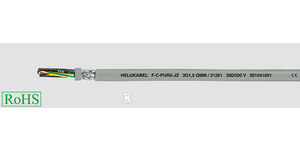 KABEL ELASTYCZNY 300/500V F-C-PURÖ-JZ 7G0,75 QMM SZARY, IZOL.PUR EKRAN. METR.