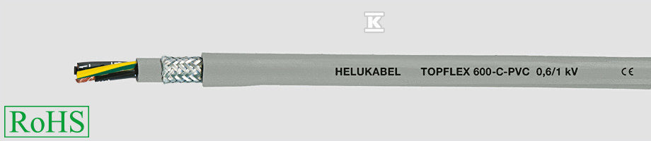 PRZEWÓD 0,6/1kV, METROWANY TOPFLEX-C-PVC 4G4 QMM TOPFLEX-600-C-PVC