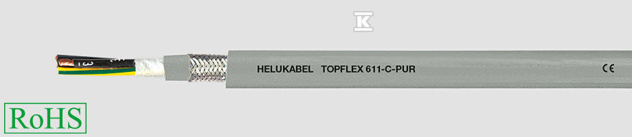 PRZEWÓD 0,6/1kV, TOPFLEX-611-C-PUR 4G1,5 QMM METR. BEZHALOGENOWY