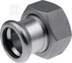 Półśrubunek z płaskim uszczelnieniem GW Inox - 28 G1 1/4"