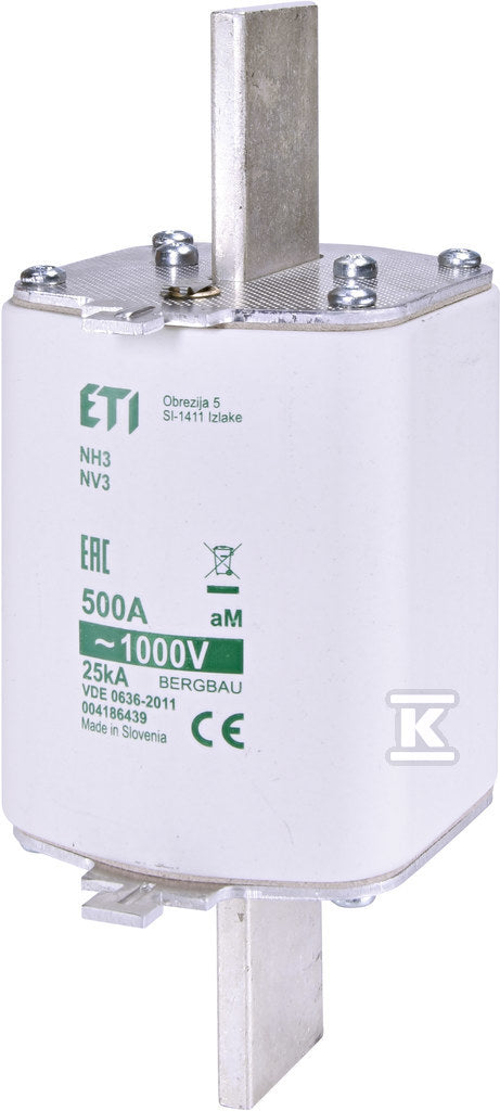 Wkładka topikowa przemysłowa - silnikowa KOMBI NH2C AM 250A/690V