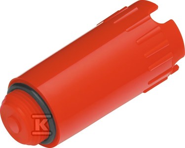 Zaślepka do prób szczelności tworzywowa czerwona - G1/2"