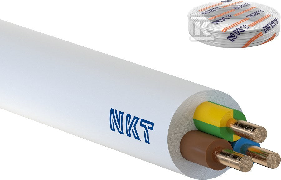 Przewód instalacyjny YDY żo 3x2,5 750V NKT