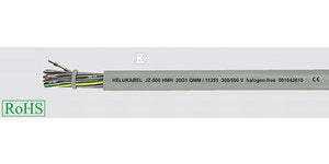 KABEL ELASTYCZNY 300/500V JZ-500 HMH 25G0,5 QMM ŻYŁY CZARNE NUMEROWANE, BEZH.