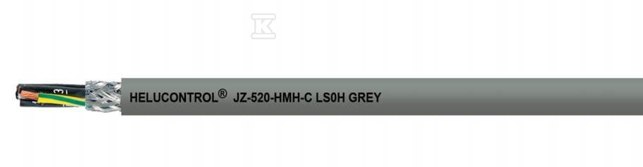 PRZEWÓD SZARY ELASTYCZNY 300/500V JZ-520 HMH-C LS0H 7G1,5 QMM BEZHALOGENOWY, EKRAN, B2ca