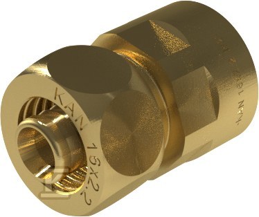 Złączka mosiężna skręcana GW ultraLINE - 20 G1/2"