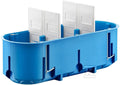 Puszka podtynkowa gips, głęboka, niebieska, multibox P3X60D