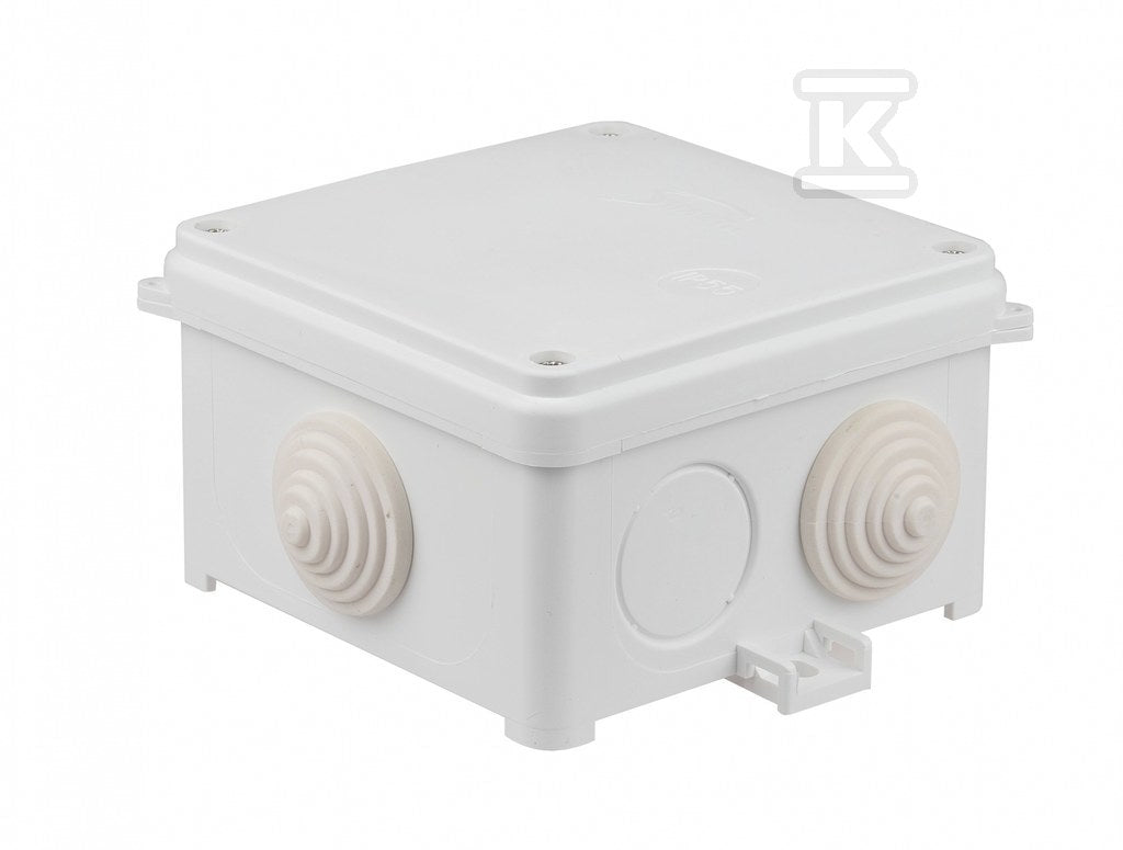 Puszka n/t IP55 dławice gumowe N 80x80 biała