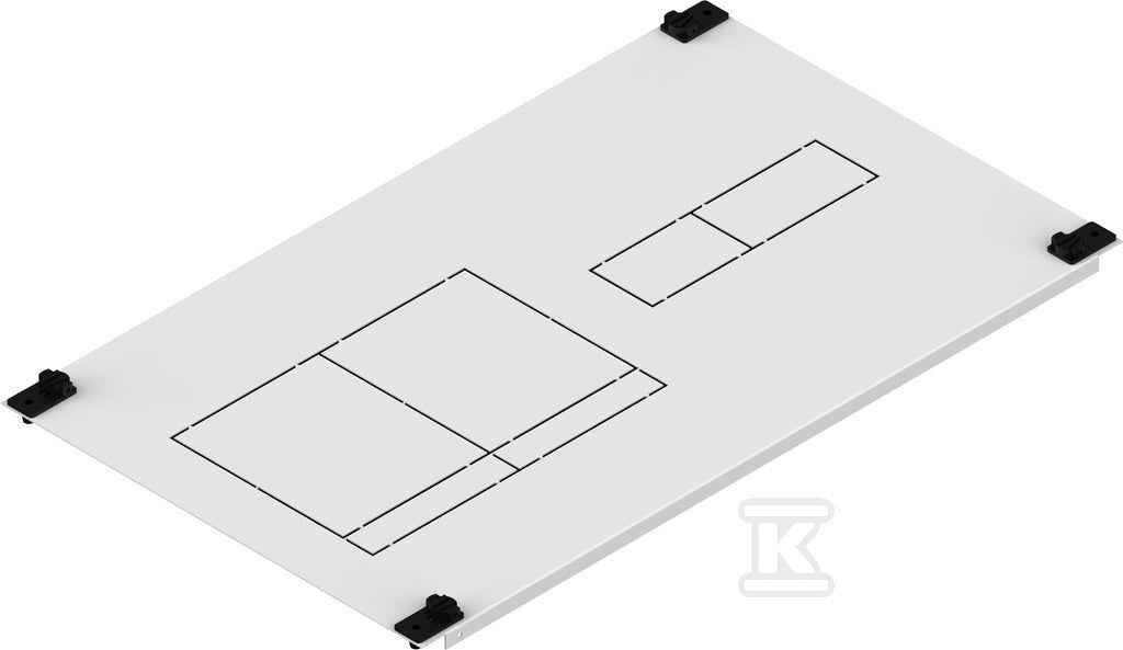 Osłona 2xHVL00/LTL00 i 9 modułów (500x300) CP 2-2 H00 M