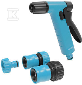 Zestaw ze zraszaczem pistoletowym BASIC 3/4" /etykieta/